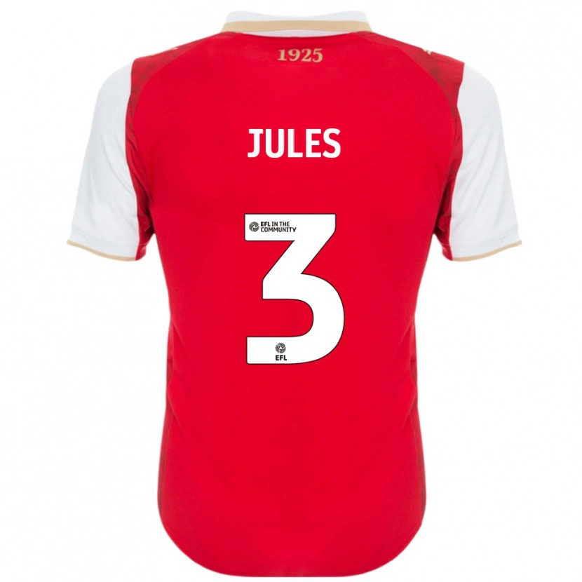 Danxen Men Zak Jules #3 Red White Home Jersey 2025/26 T-Shirt