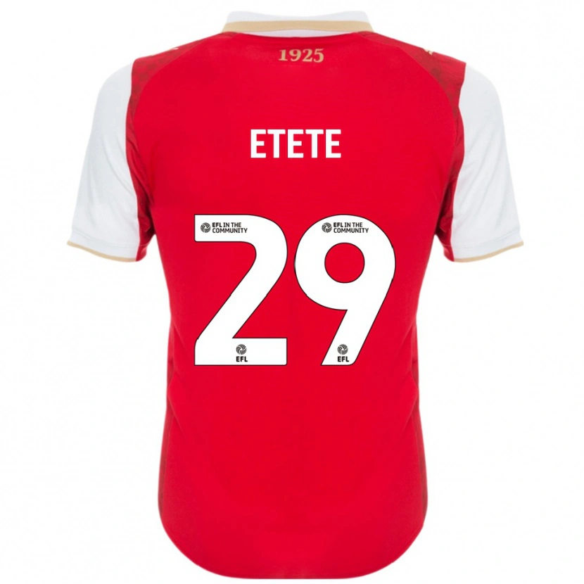 Danxen Men Kion Etete #29 Red White Home Jersey 2025/26 T-Shirt