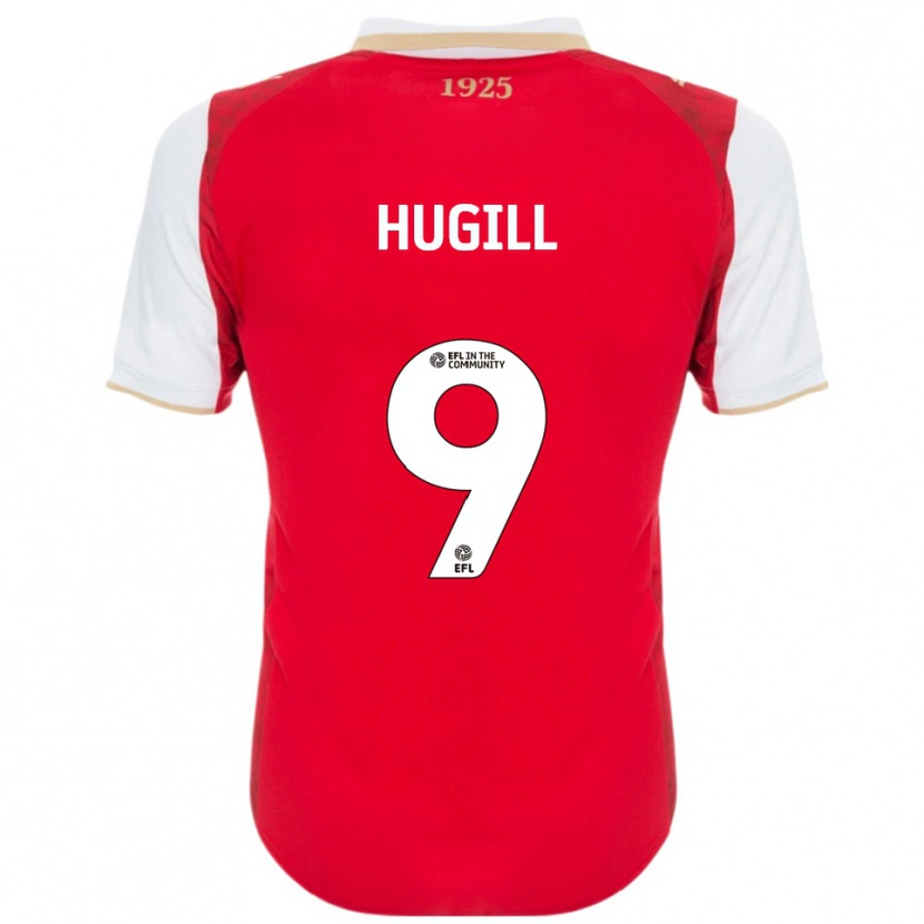 Danxen Men Jordan Hugill #9 Red White Home Jersey 2025/26 T-Shirt