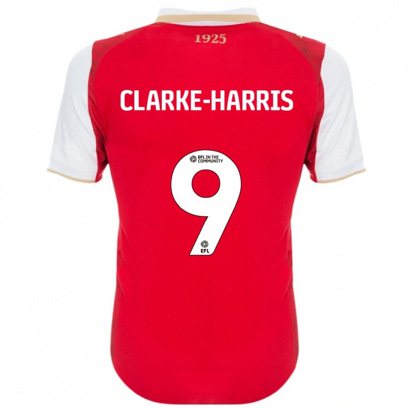 Danxen Men Jonson Clarke-Harris #9 Red White Home Jersey 2025/26 T-Shirt