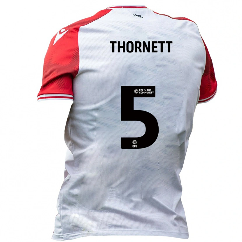 Danxen Men Alfie Thornett #5 White Red Home Jersey 2025/26 T-Shirt