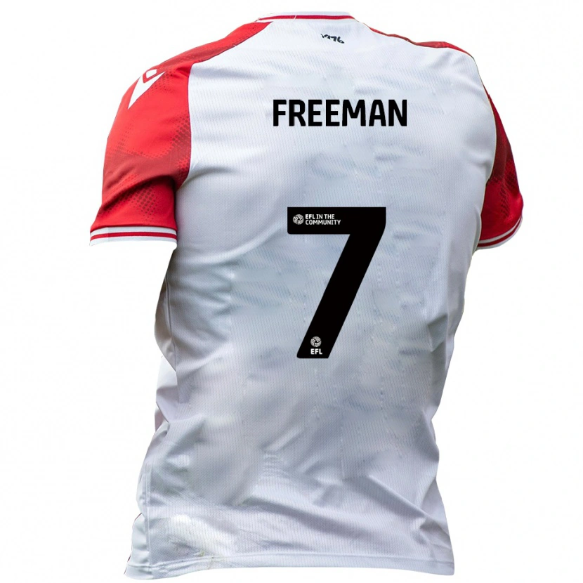 Danxen Men Nick Freeman #7 White Red Home Jersey 2025/26 T-Shirt