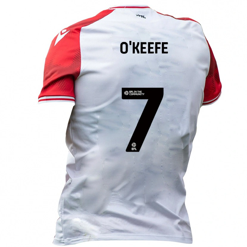 Danxen Men Albie O'keefe #7 White Red Home Jersey 2025/26 T-Shirt