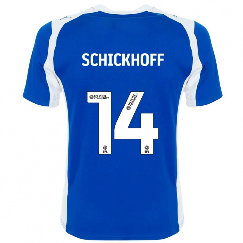 Danxen Men Ella Schickhoff #14 Blue White Home Jersey 2025/26 T-Shirt