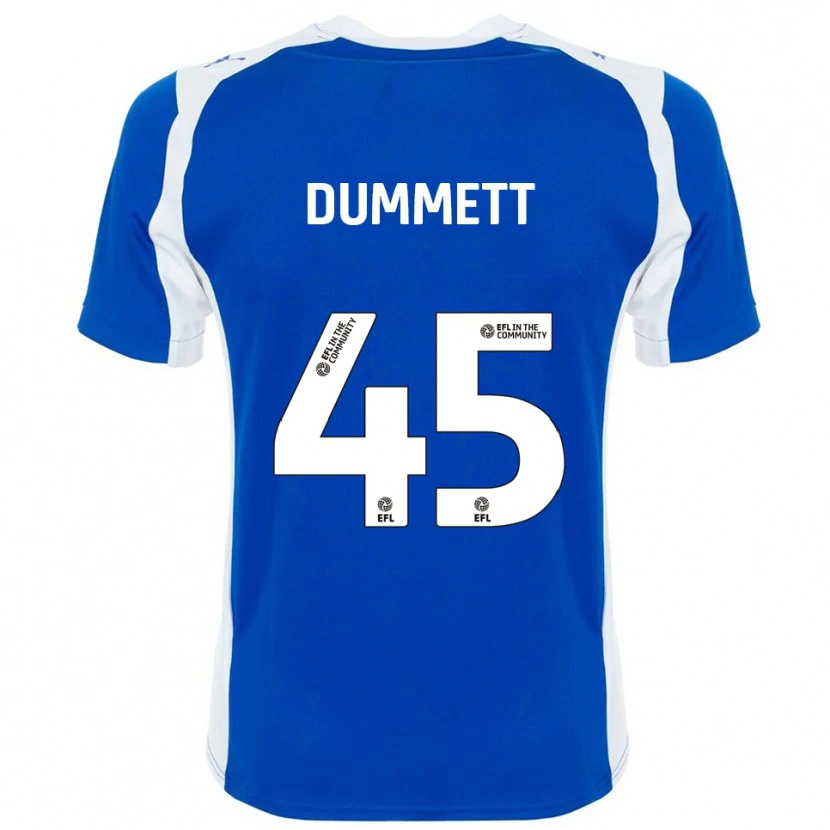 Danxen Men Paul Dummett #45 Blue White Home Jersey 2025/26 T-Shirt