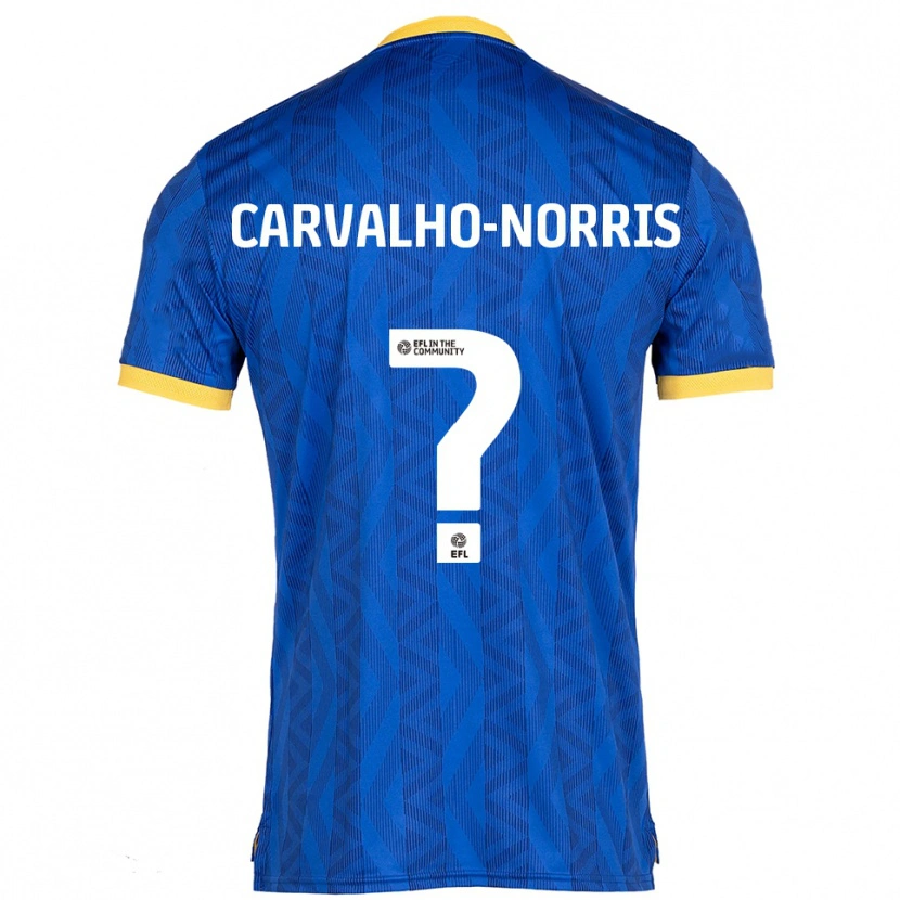 Danxen Men Tom Carvalho-Norris #0 Navy Yellow Home Jersey 2025/26 T-Shirt