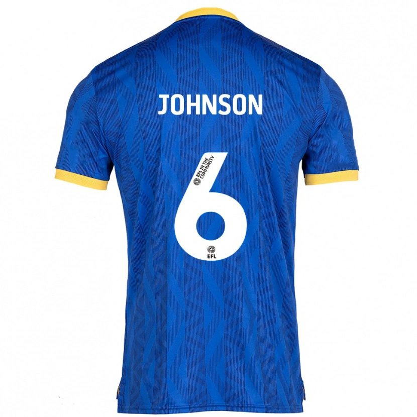 Danxen Men Ryan Johnson #6 Navy Yellow Home Jersey 2025/26 T-Shirt