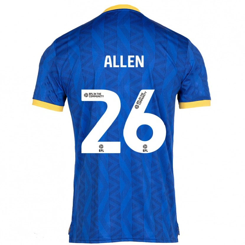 Danxen Men Lauren Allen #26 Navy Yellow Home Jersey 2025/26 T-Shirt