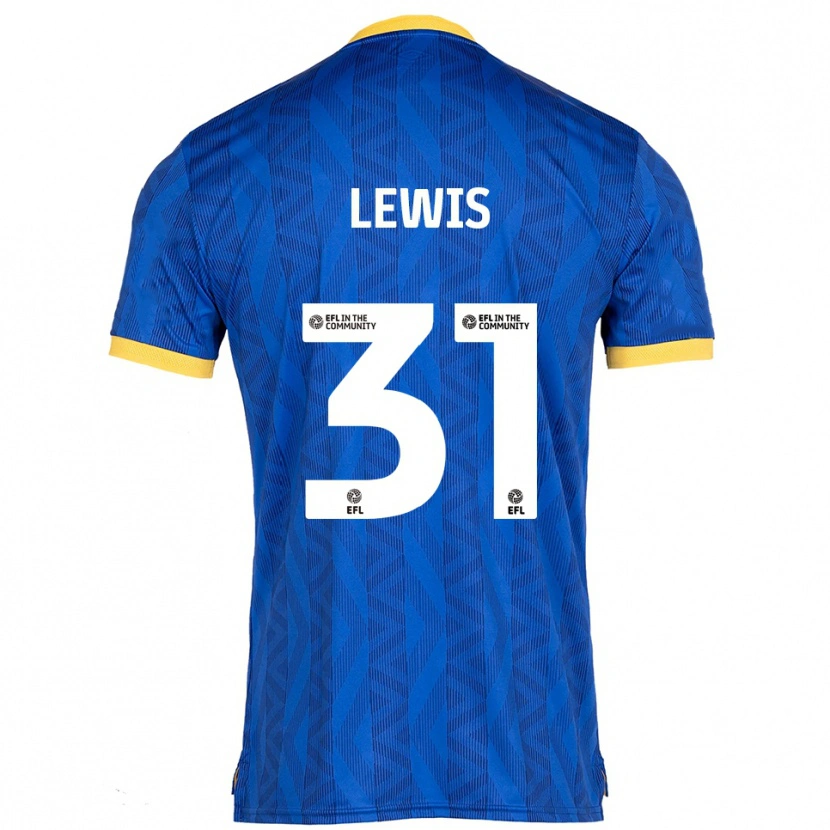 Danxen Men Joe Lewis #31 Navy Yellow Home Jersey 2025/26 T-Shirt