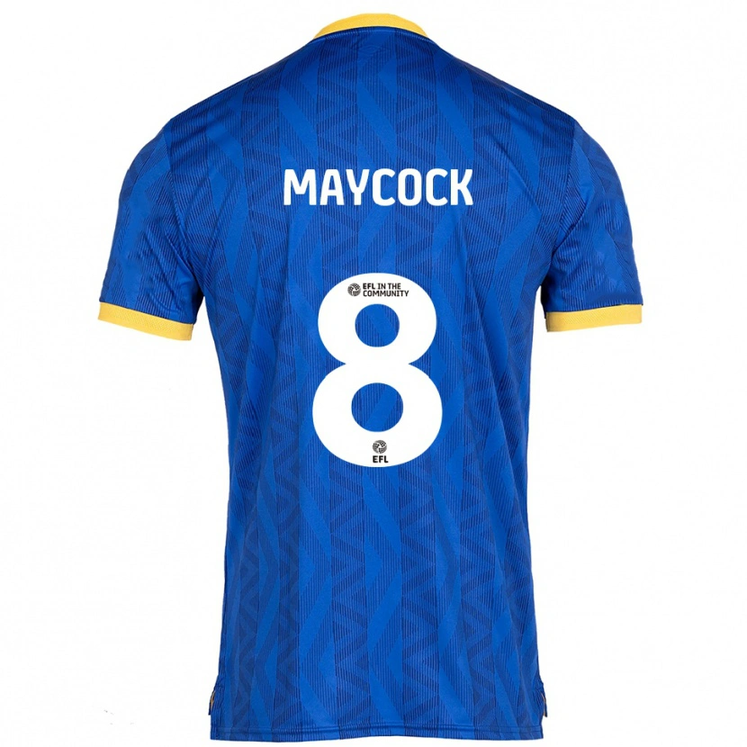 Danxen Men Callum Maycock #8 Navy Yellow Home Jersey 2025/26 T-Shirt