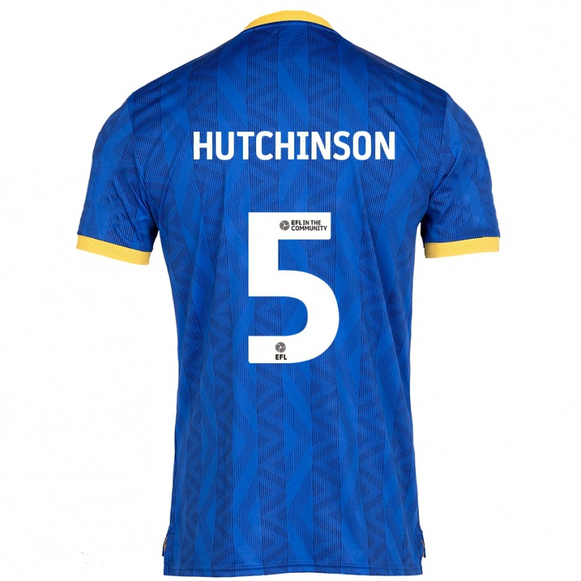 Danxen Men Sam Hutchinson #5 Navy Yellow Home Jersey 2025/26 T-Shirt