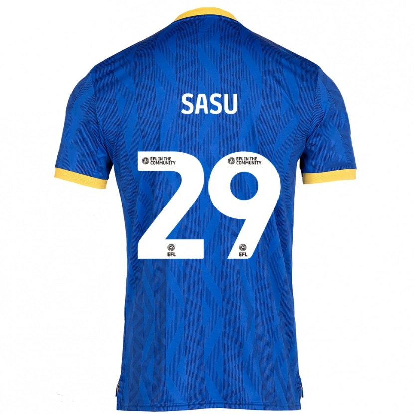 Danxen Men Aron Sasu #29 Navy Yellow Home Jersey 2025/26 T-Shirt