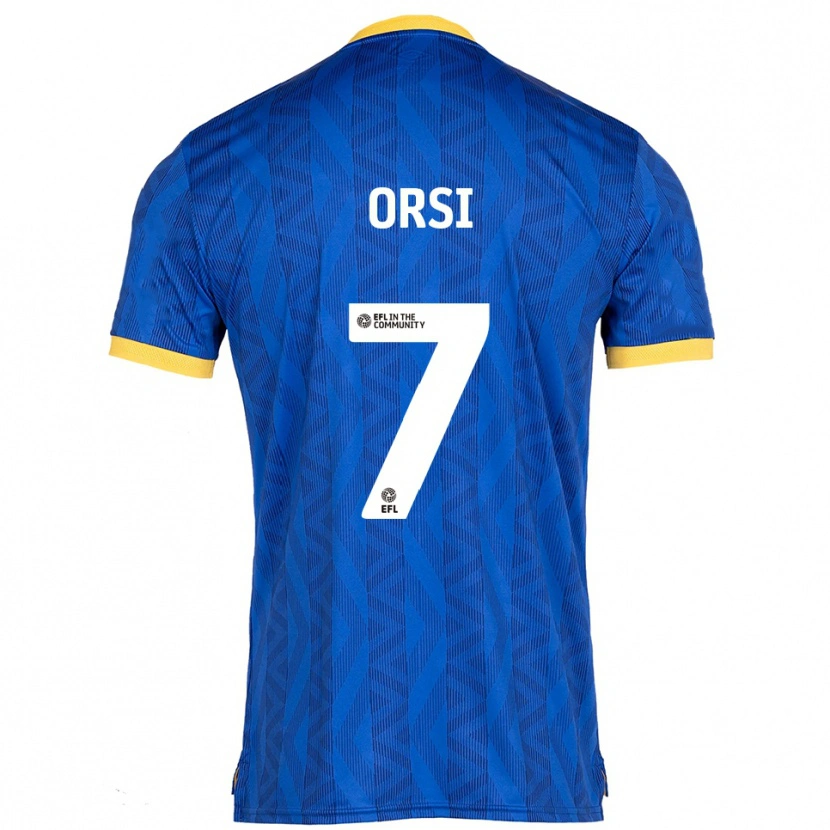 Danxen Men Danilo Orsi #7 Navy Yellow Home Jersey 2025/26 T-Shirt