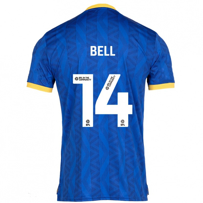 Danxen Men Leanne Bell #14 Navy Yellow Home Jersey 2025/26 T-Shirt