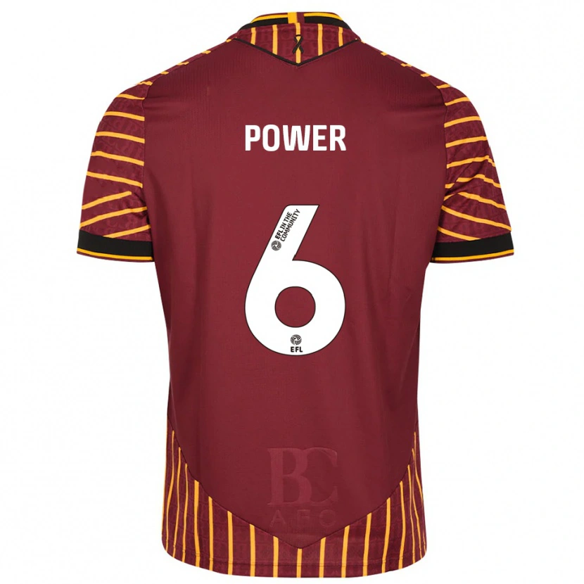 Danxen Men Max Power #6 Orange Burgundy Home Jersey 2025/26 T-Shirt