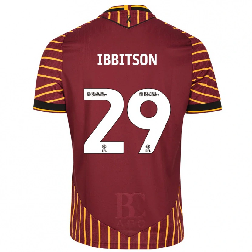 Danxen Men Harry Ibbitson #29 Orange Burgundy Home Jersey 2025/26 T-Shirt