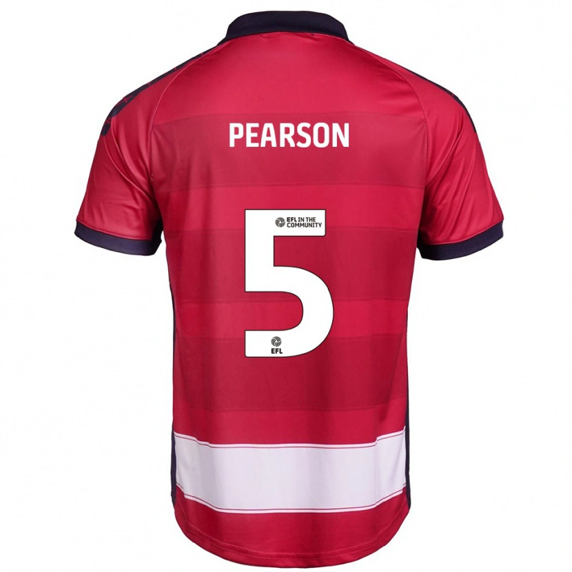 Danxen Men Matty Pearson #5 Red White Home Jersey 2025/26 T-Shirt