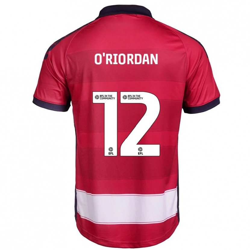 Danxen Men Connor O'riordan #12 Red White Home Jersey 2025/26 T-Shirt