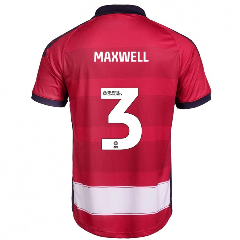 Danxen Men James Maxwell #3 Red White Home Jersey 2025/26 T-Shirt