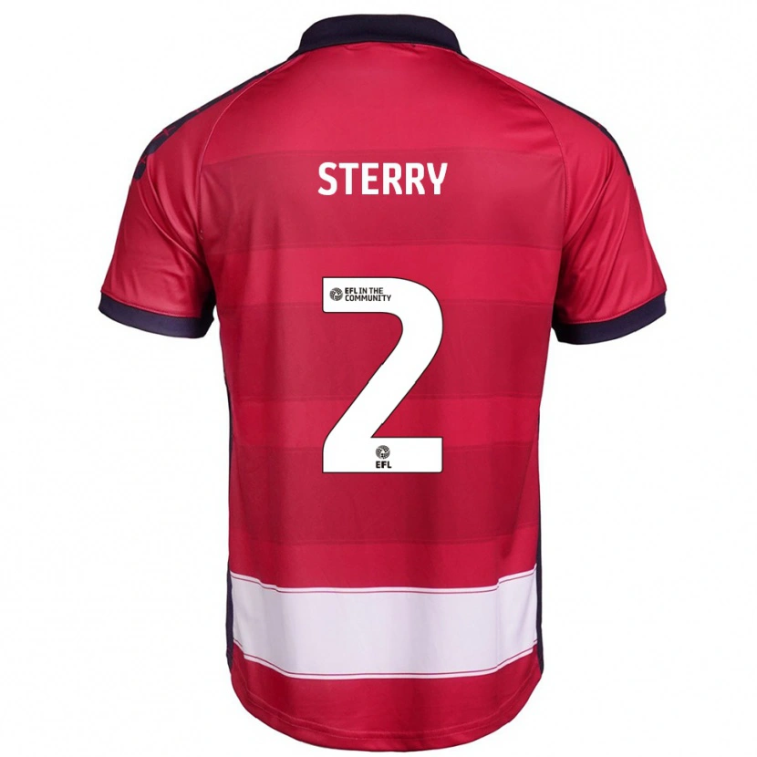 Danxen Men Jamie Sterry #2 Red White Home Jersey 2025/26 T-Shirt