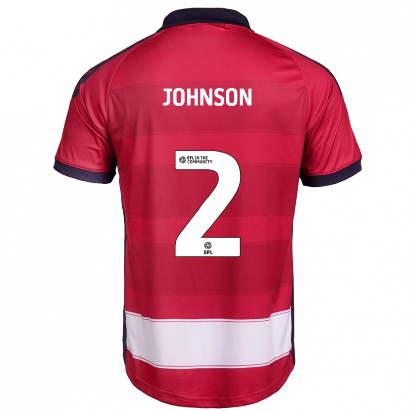 Danxen Men Ryley Johnson #2 Red White Home Jersey 2025/26 T-Shirt