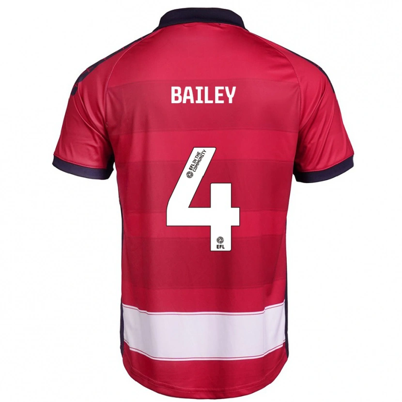 Danxen Men Owen Bailey #4 Red White Home Jersey 2025/26 T-Shirt