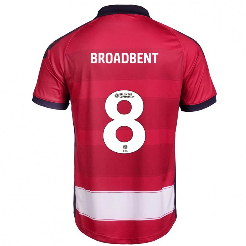 Danxen Men George Broadbent #8 Red White Home Jersey 2025/26 T-Shirt