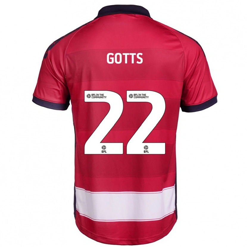 Danxen Men Robbie Gotts #22 Red White Home Jersey 2025/26 T-Shirt