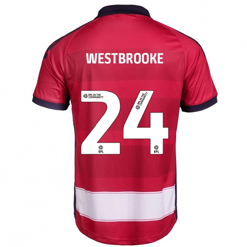 Danxen Men Zain Westbrooke #24 Red White Home Jersey 2025/26 T-Shirt