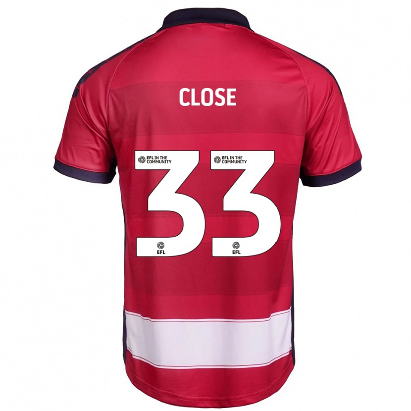 Danxen Men Ben Close #33 Red White Home Jersey 2025/26 T-Shirt