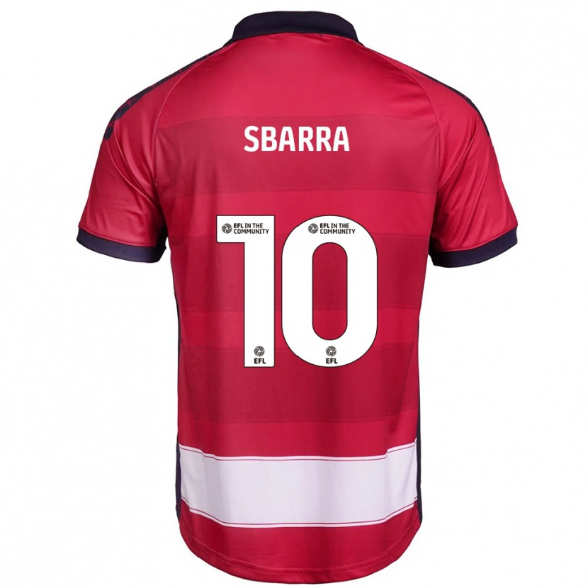 Danxen Men Joe Sbarra #10 Red White Home Jersey 2025/26 T-Shirt