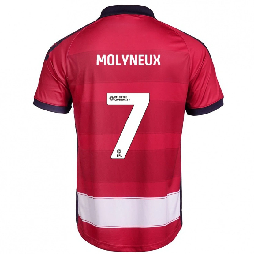 Danxen Men Luke Molyneux #7 Red White Home Jersey 2025/26 T-Shirt