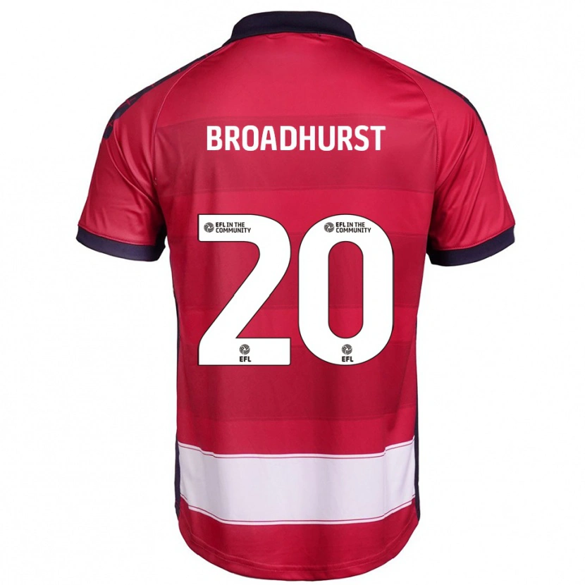 Danxen Men Lilli-Mae Broadhurst #20 Red White Home Jersey 2025/26 T-Shirt