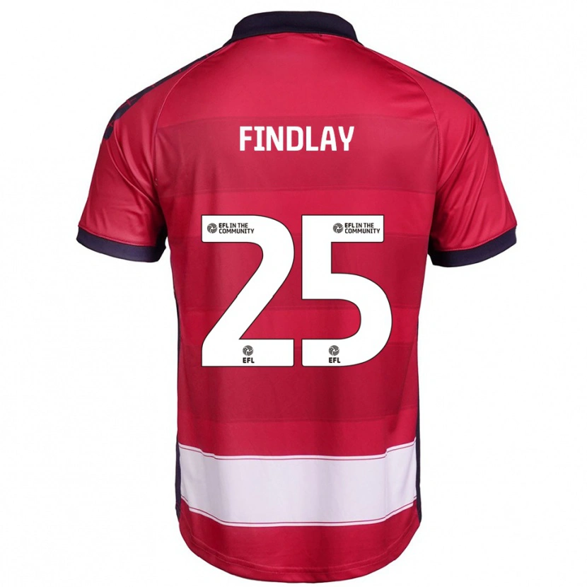 Danxen Men Holly Findlay #25 Red White Home Jersey 2025/26 T-Shirt