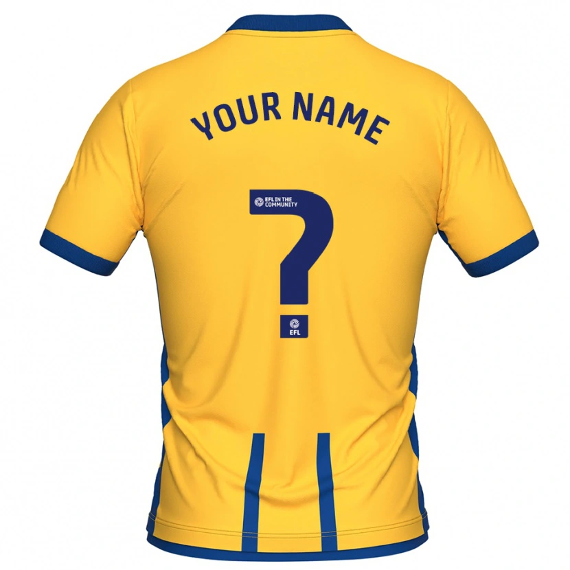 Danxen Men Your Name #0 Yellow Blue Home Jersey 2025/26 T-Shirt