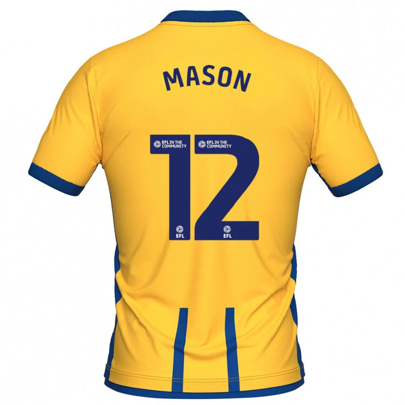 Danxen Men Owen Mason #12 Yellow Blue Home Jersey 2025/26 T-Shirt