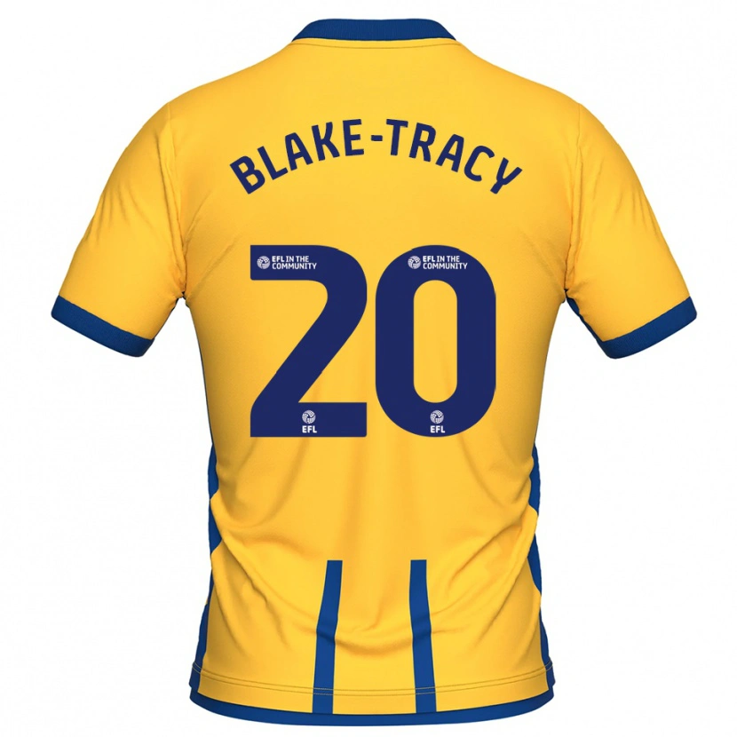 Danxen Men Frazer Blake-Tracy #20 Yellow Blue Home Jersey 2025/26 T-Shirt