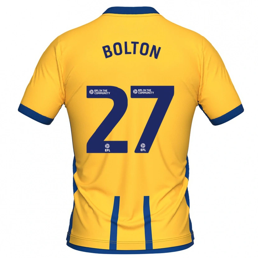 Danxen Men Luke Bolton #27 Yellow Blue Home Jersey 2025/26 T-Shirt
