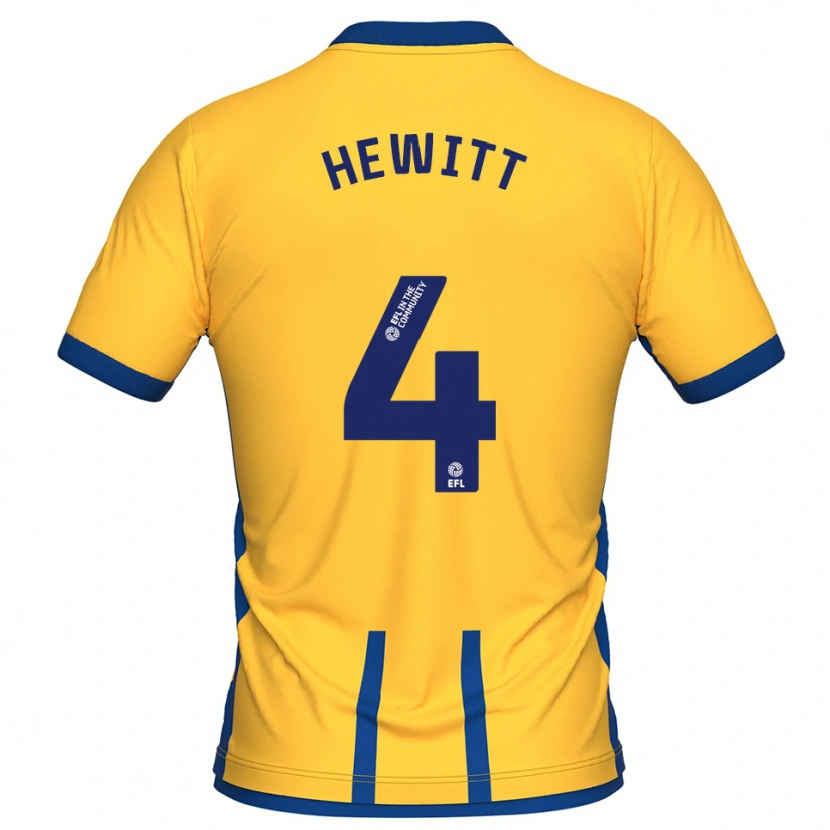 Danxen Men Elliott Hewitt #4 Yellow Blue Home Jersey 2025/26 T-Shirt