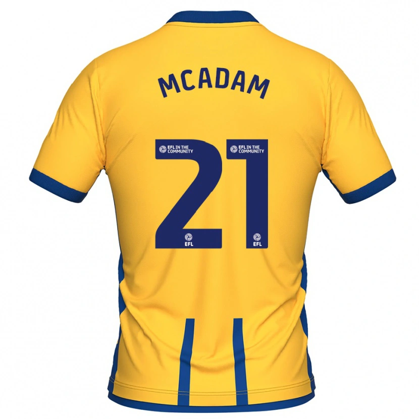 Danxen Men Kyle Mcadam #21 Yellow Blue Home Jersey 2025/26 T-Shirt