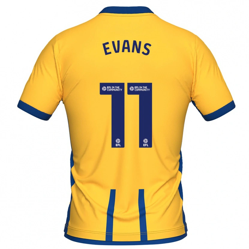 Danxen Men Will Evans #11 Yellow Blue Home Jersey 2025/26 T-Shirt