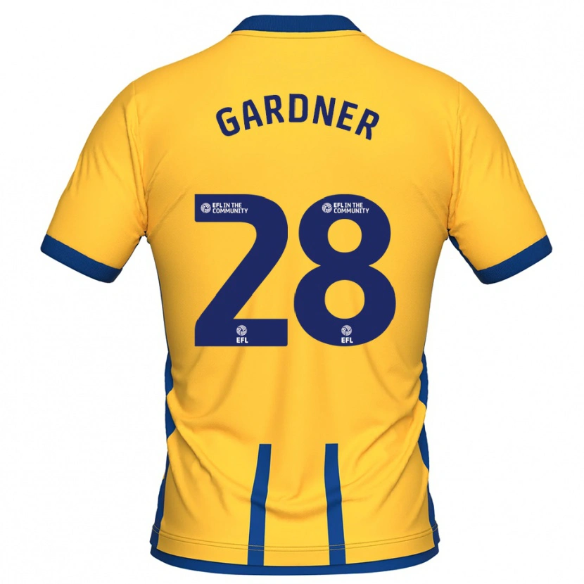 Danxen Men Joe Gardner #28 Yellow Blue Home Jersey 2025/26 T-Shirt