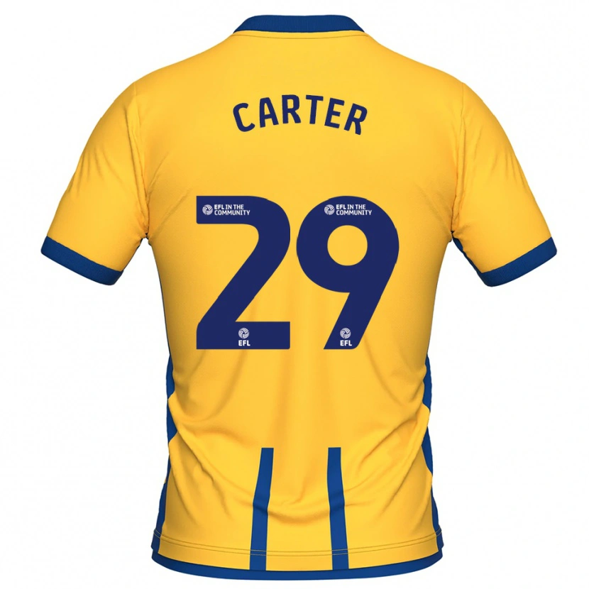Danxen Men Charlie Carter #29 Yellow Blue Home Jersey 2025/26 T-Shirt