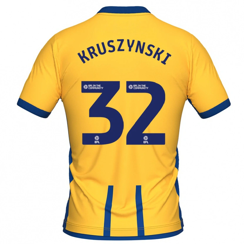 Danxen Men Jakub Kruszynski #32 Yellow Blue Home Jersey 2025/26 T-Shirt