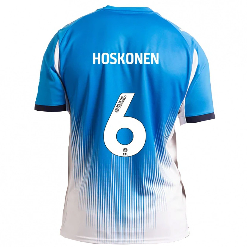 Danxen Men Arttu Hoskonen #6 Blue White Home Jersey 2025/26 T-Shirt