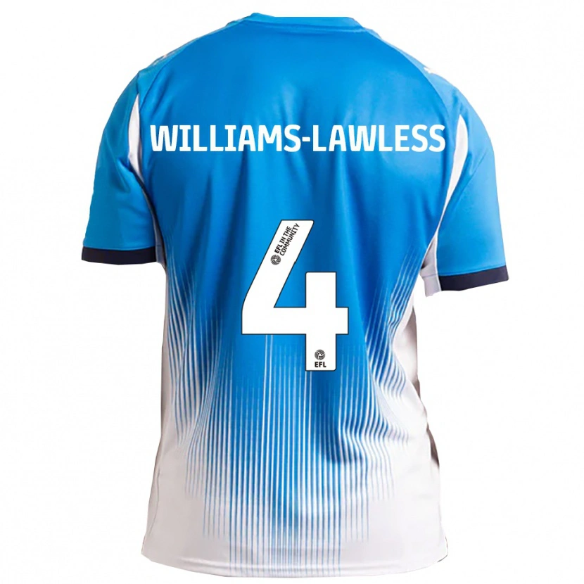 Danxen Men John Williams-Lawless #4 Blue White Home Jersey 2025/26 T-Shirt