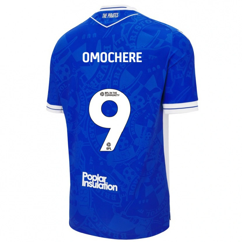 Danxen Men Promise Omochere #9 Blue White Home Jersey 2025/26 T-Shirt