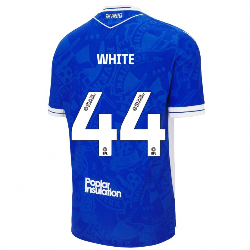 Danxen Men Charlie White #44 Blue White Home Jersey 2025/26 T-Shirt
