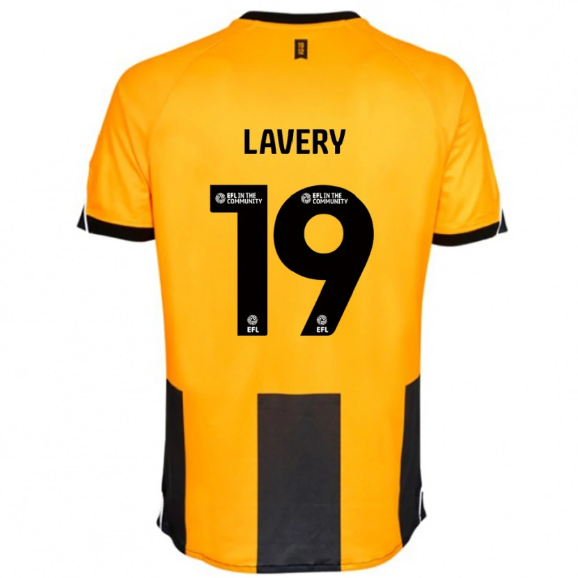 Danxen Men Shayne Lavery #19 Orange Black Home Jersey 2025/26 T-Shirt