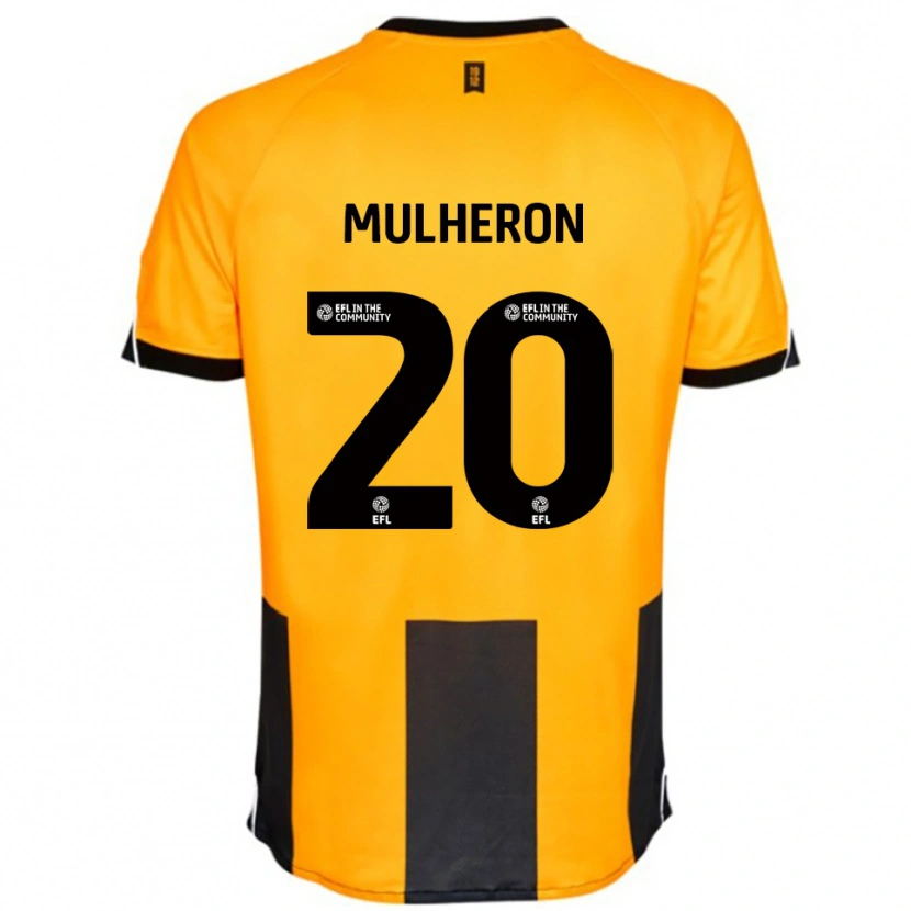 Danxen Men Bronwyn Mulheron #20 Orange Black Home Jersey 2025/26 T-Shirt